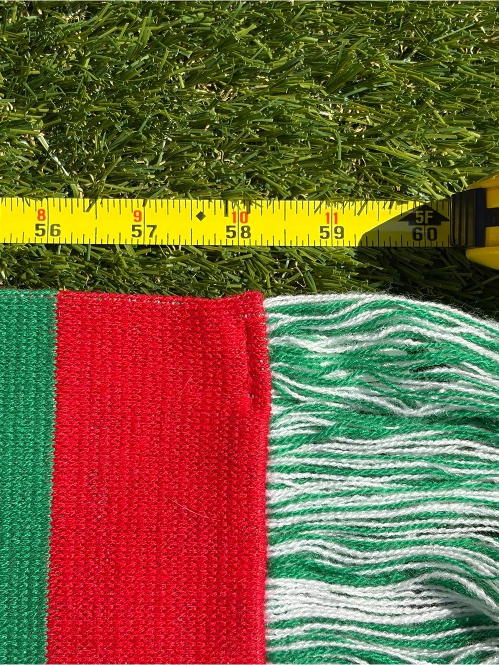 Official Nike Portugal National Team Football Scarf Red and Green Striped 58